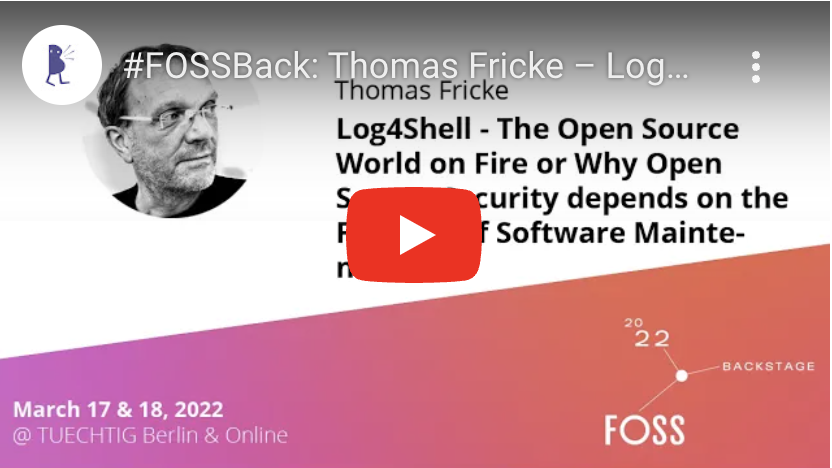Log4Shell - The Open Source World on Fire